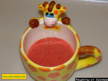 Клубничный сорбет из клубники