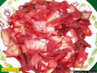 Капуста по корейски со свеклой