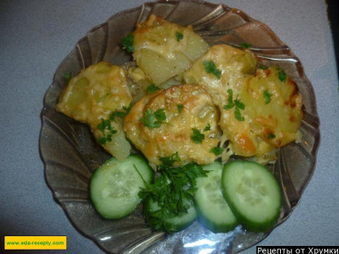 Картофель запеченный с сыром