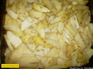 Картошка с мясом в духовке
