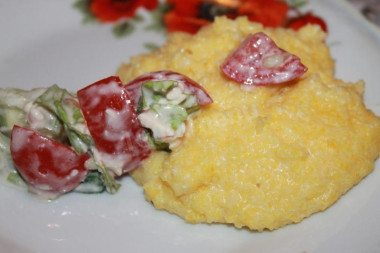 Праздничная кукурузная каша-бануш по-мукачевски