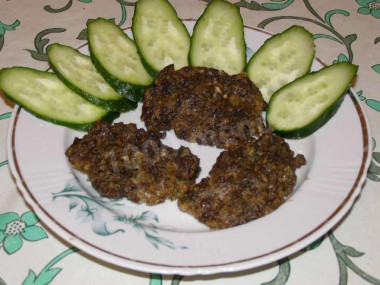 Котлеты печеночные в микроволновке
