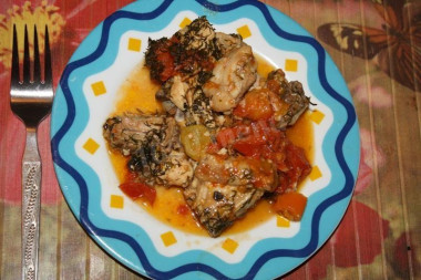 Курица с болгарским перцем