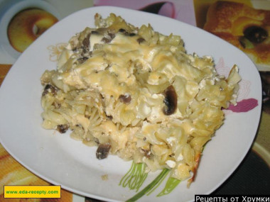 Ленивая лазанья с шампиньонами