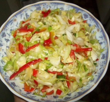 Капуста с горчицей быстрого приготовления