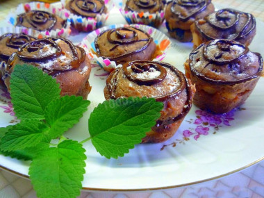 Маффины с яблоками лимонами и изюмом