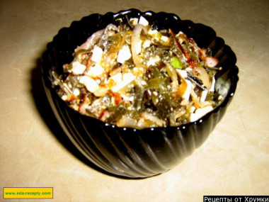 Морская капуста сушеная с яйцом