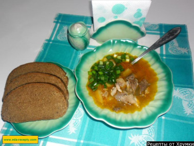 Гречневый суп с мясом и картошкой