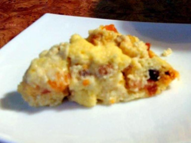 Вкусная творожная запеканка в микроволновке