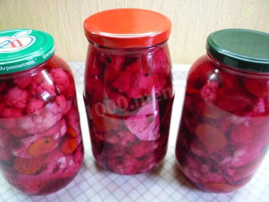 Цветная капуста на зиму в банках
