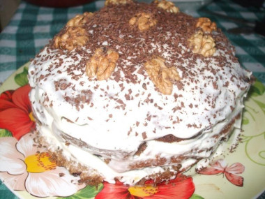 Торт Старый Пень со сметанным кремом