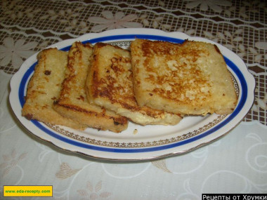Гренки с яйцом и молоком