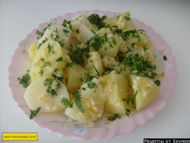 Картофель с чесноком
