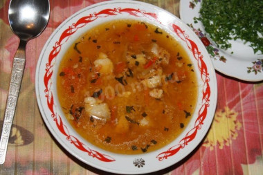 Свиной харчо с пшеном