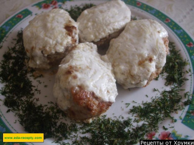 Мясные зразы с омлетом и фаршем