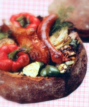 Каравай фаршированый