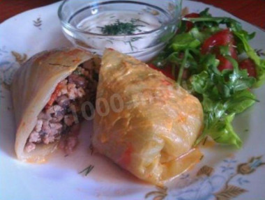 Голубцы  с сыром фета