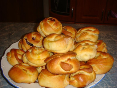 Дрожжевые булочки Розочки