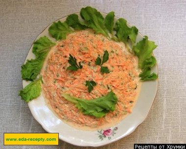 Салат из сырой тыквы с огурцами и морковью на скорую руку