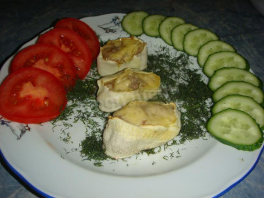 Кабачковые корзинки с фаршем