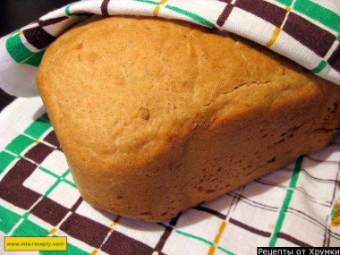 Луковый хлеб из ржаной и пшеничной муки на дрожжах