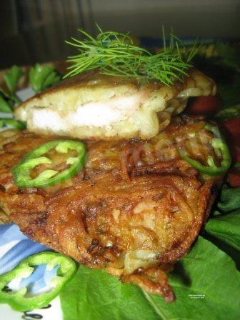 Куринные грудки в картофельном мундире