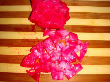 Рецепт - Салат Курортный  с яичными блинами - Шаг 9 -  Грузинская капуста