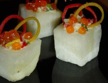 Порционный салат Льдинки