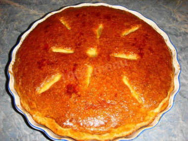 Дрожжевой пирог с капустой и мясом