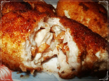 Конверты из курицы с опятами