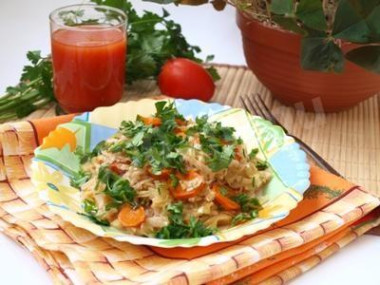 Рис с капустой и овощами Лаханоризо
