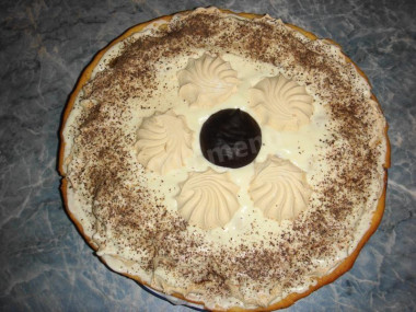 Торт из зефира на песочном корже