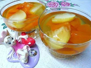 Желе десерт из тыквы
