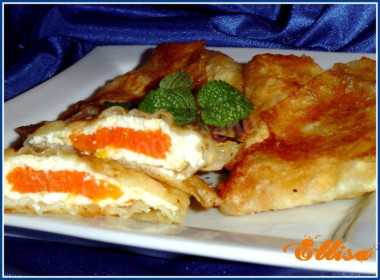 Конвертики из лаваша с начинкой