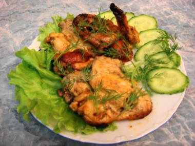 Куриные крылышки с киви