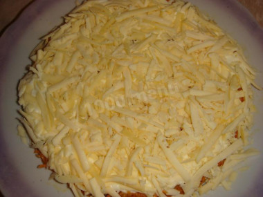 Рецепт - Салат Влюбленный Бунито - Шаг 4 -  - сыр + майонез