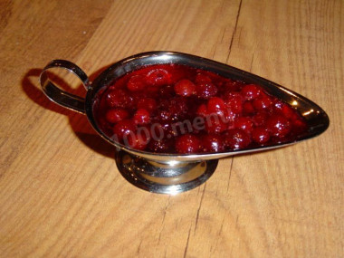 Соус из клюквы к мясным блюдам