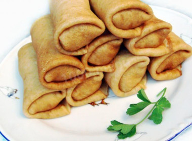 Блинчики с мясом морковью и капустой