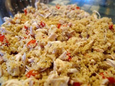 Кус-кус с овощами и курицей