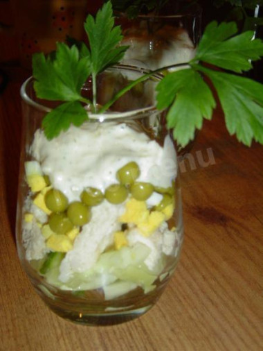 Салат-коктейль с курицей
