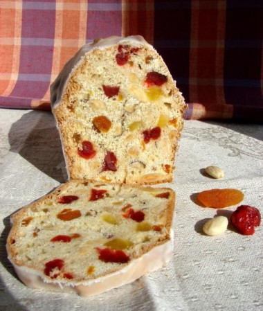 Ореховый кекс с грецкими орехами и сухофруктами