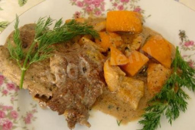 Мясо с апельсинами