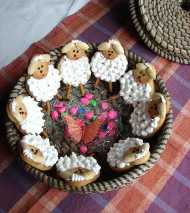Пасхальное печенье Овечки
