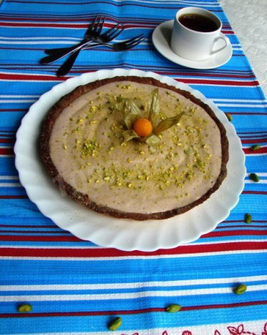 Тарт с клубничным джемом и муссом