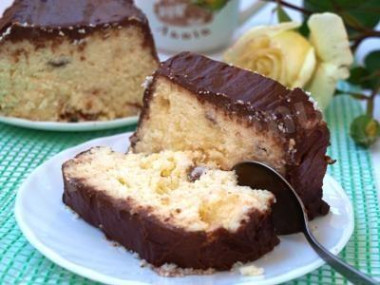 Львовский сырник из творога и манки в шоколадной глазури