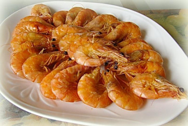 Креветки жареные с остринкой