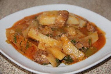 Азу с тушёнкой