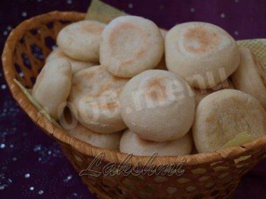 Постные дрожжевые лепёшки Батбуты на сковороде