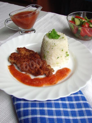Куриные палочки в кокосовой стружке