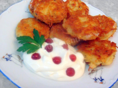Оладьи из вермишели с сыром